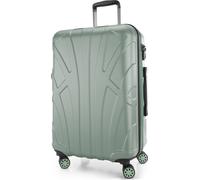 Suitline - Valise rigide moyenne avec joint d'expansion Check-In Bagages Trolley extensible Valise à roulettes Valise de voyage, taille M, 4 roulettes, TSA, 66 cm, 100% ABS,Mint