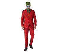 Suitmeister Costume Homme - 2019 The Joker Dc Slim Fit Suit - Rouge, Vert, Jaune
