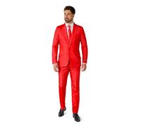 Suitmeister Costume pour Homme - pour Pride & Party Slim Fit, Rouge uni, M