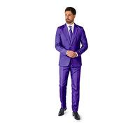 Suitmeister Costume pour Homme - pour Pride & Party Slim Fit, Violet uni, L