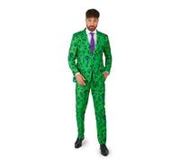 Suitmeister Suitmeister Halloween Suit for Men in Stylish & Creepy Prints - Full Set: Includes Jacket, Pants and Tie Ensemble de Pantalon de Costume d'affaires Homme