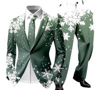 Suits Masculin élégant et Confortable pour fêtes et célébrations - et Polyvalent pour Occasions festives# End Start#s#Conçu pour Les Occasions festives et Les célébrations ce Costume (Dark Green, S)