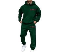 Suits pour Homme catégorie 2 - Ensemble Sweat à Capuche et Jogging décontracté avec imprimé Poing idéal pour Quotidien et activités de Plein air pièce Moderne prête à (Dark Green, M)