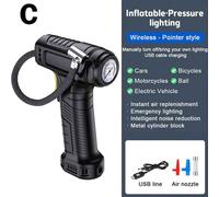 Suitu 120w Compresseur D'air Portatif Sans Fil/Filaire Pompe Gonflable Pompe À Air Portable Gonfleur De Pneu Numérique Pour Balles De Vélo De Voiture - Type B