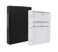 suituts Carnet de clients, carnet de profil de client, classeur de profil de client, fiches de présentation pour les salons de coiffure, les ongles, les petites entreprises (100 feuilles de cartes de