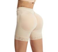 SUIUOI Femme Culotte Remonte Fesse Push Up,Culotte Gainante Taille Haute Contrôle Ventre Plat, Culotte Push Up Dentelle Remonte Fesses Ventre Plat Gainante Invisible Panty Butt Lifter Body Sculptant