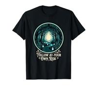 Suivez à Vos Risques et périls Mystical Forest Journey Halloween T-Shirt Graphique avec Valeur