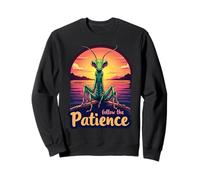 Suivez l'ambiance du Coucher de Soleil de The Patience Praying Mantis Sweatshirt