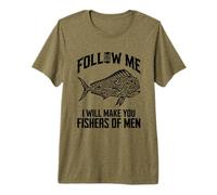 Suivez-Moi et Je Ferai de Vous des pêcheurs d'hommes T-Shirt Haut de Gamme