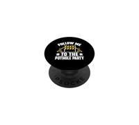 Suivez-Moi Jusqu'au Pothole Party Road Builder PopSockets PopGrip Adhésif