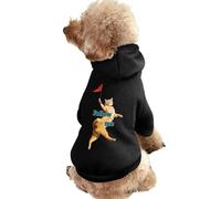 Suivez-Moi Leader Drapeau Rouge Sweats à Capuche pour Chien Vêtements pour Chiens pour Petits Chiens Gilet Vêtements pour Chihuahua Manteau Chaud Veste Automne Chiot Tenues Chats Chiens Vêtements M