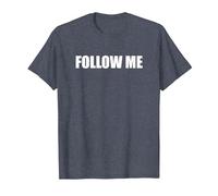 Suivez-Moi T-Shirt, Homme, Bleu Chiné, 4XL