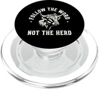 Suivez The Word Not Herd Highland Cow Spirit PopSockets PopGrip pour MagSafe