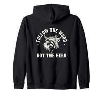 Suivez The Word Not Herd Highland Cow Spirit Sweat à Capuche