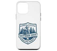 Suivez Toujours Le Code du Plein air | Retro Scouting | Durabilité Coque pour iPhone 12 Mini