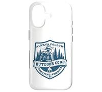 Suivez Toujours Le Code du Plein air | Retro Scouting | Durabilité Coque pour iPhone 17
