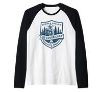 Suivez Toujours Le Code du Plein air | Retro Scouting | Durabilité Manche Raglan