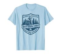 Suivez Toujours Le Code du Plein air | Retro Scouting | Durabilité T-Shirt