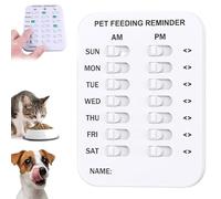 Suivi d'alimentation magnétique pour chiens et chats, indication 3 fois par jour, tableau d'alimentation pour animaux de compagnie pour suivre les repas et éviter la suralimentation (A)