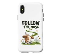 Suivi De Odeur Chien Follow The Nose Aventure Coque pour iPhone X/XS