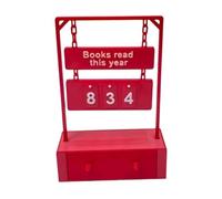 Suivi de progrès de lecture créatif avec affichage des chiffres et marque-pages Tiroir de rangement Livres Lire cette année Compteur Cadeau Bibliothèque Compteur Accessoires