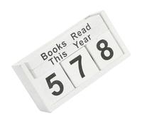 Suivi de progrès de lecture créatif en bois avec cubes numérotés, livres lisez cette année, compteur de lecture, défi, cadeau, bibliothèque, accessoires