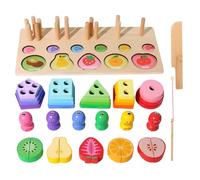 Suivi en bois jouets empilants, tri en bois et jouets empilants | Empileur de reconnaissance des couleurs | Jouet d'adresse motrice
