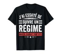 Suivre Un Régime mais Il Courait Trop Vite Humour Régime T-Shirt