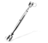 Suiwotin Tendeur M10 en acier inoxydable avec mâchoire et vis de gréement, corps fermé, mâchoire pour qualité marine