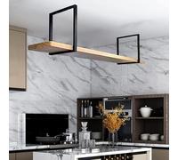 Suixtil Ceiling Racks Ceiling Hanging Kitchen Shelf Unit Rack Solid Wood Loft Storage Racks Displaying Books, Plants, Wine, Storage and Decorative Racks(60 * 30 * 50CM)