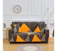Suixtil Housse de canapé élastique en Polyester Spandex, Housse for d'angle Forme L, Protection Universelle for 1/2/3/4 Places(Flower9,3-Seater(195-230cm))