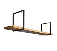 Suixtil Rangement Suspendu Cuisine Étagère de Rangement décorative en métal et Bois Massif for Plafond loft, casiers à vin for Cuisine Armoire Murale métal