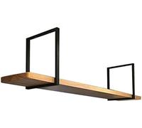 Suixtil Rangement Suspendu Cuisine Étagères de Plafond, Supports d'étagères Suspendus au, casiers à vin Robustes en Bois Massif for loft, adaptés la Cuisine, Bar et Restaurant Armoire Murale métal