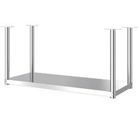 Suixtil Suspended Stainless Steel Shelving Unit, Ceiling Kitchen Storage Rack, Restaurant Bar Warehouse Floating Sorting Rack(70x30x60cm)