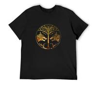 Suiyue Distressed Gold Iron Banner Modern Fit Tri-Blend O-Neck 100% Cotton Short Sleeve Unisex T-Shirt XXL