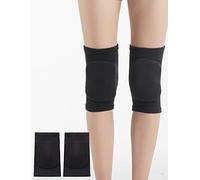 SUJAYU Genouillères pour femme, genouillères de danse, de lutte, de basket-ball, de volley-ball pour femmes, genouillères douces pour le travail (noir, taille L)