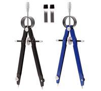 SUJEBKC Compas Menuisier,Kit de Compas de Mesure en Metal, Compas Scolaire de Précision avec Mécanisme de Verrouillage, Compas de Dessin de Ligne Artisanat Outil Rotatif Boussole