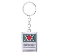SUJEBRAN 2 HunterxHunter Logo Porte Clef Collier Anime Figurine Cosplay Accessoires Jouet HunterxHunter Logo Sac Décoration (2)
