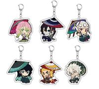 SUJEBRAN 6 Ghost Slayer Figurine Porte Clef Ghost Slayer Accessoires Cos Anime Jouet Keychain Merch