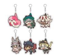 SUJEBRAN 6 Made From Abyss Figure Porte Clef Anime Figurine Nanachi Cosplay Accessoires Jouet Keychain Bag Pendentifs