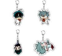 SUJEBRAN Alien Stages Figurine Porte Clef 4 Pièces Alien Stages Accessoires Cos Alien Stages Jouet Keychain Anime Alien Stages Merch