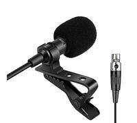 Sujeetec Microphone Cravate Compatible avec émetteur sans Fil AKG Samson - Micro à condensateur unidirectionnel - Mini Prise XLR TA3F