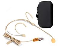 Sujeetec Microphone Serre-tête Microphone de tête Tour d'oreille Compatible avec Shure Émetteur sans Fil - Unidirectionnel Condenseur - Prise Mini XLR TA4F