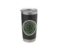 Sujet aux Shenanigans et Malarkey Irlande Trèfle irlandais Gobelet isotherme en acier inoxydable double paroi