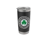Sujet aux Shenanigans et Malarkey Irlande Trèfle irlandais Gobelet isotherme en acier inoxydable double paroi