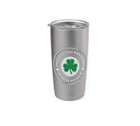 Sujet aux Shenanigans et Malarkey Irlande Trèfle irlandais Gobelet isotherme en acier inoxydable double paroi