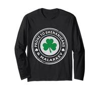 Sujet aux Shenanigans et Malarkey Irlande Trèfle Irlandais Manche Longue