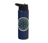 Sujet aux Shenanigans et Malarkey Irlande Trèfle irlandais Stainless Steel Insulated Water Bottle