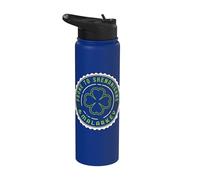 Sujet aux Shenanigans et Malarkey Irlande Trèfle irlandais Stainless Steel Insulated Water Bottle