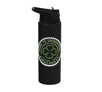 Sujet aux Shenanigans et Malarkey Irlande Trèfle irlandais Stainless Steel Insulated Water Bottle